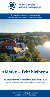 Regular - Teilnahme am 23. Internationalen Marken-Kolloquium 