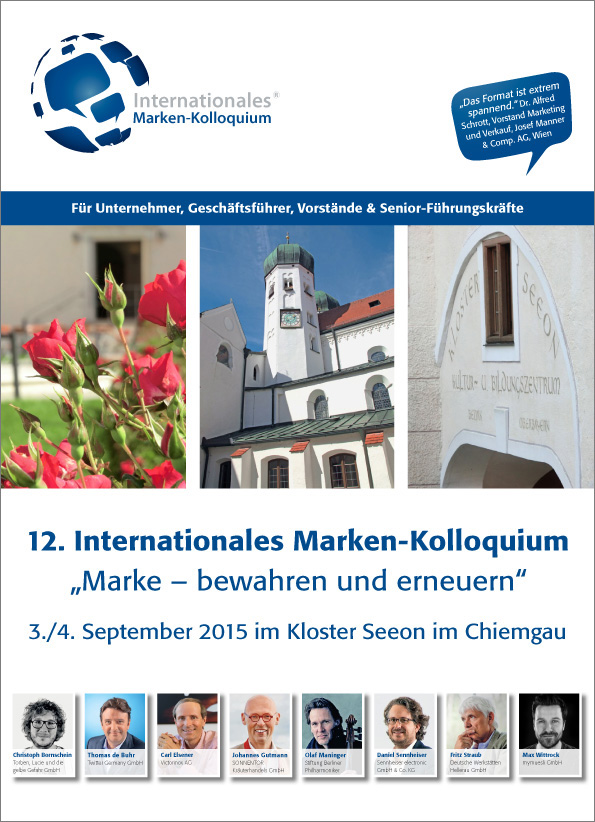 Pressefoto Programm 12 Internationales Marken-Kolloquium